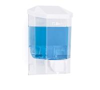 Flora & Flosoft Eco Dispenser di Sapone Liquido, Bianco/Trasparente, 500 ml