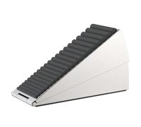 FLORA GUARD Fermaporta regolabile e resistente, altezza 7,6 cm, in acciaio inox, per il fondo di qualsiasi porta pesante, fermaporta in metallo con forte molla