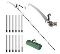 FLORA GUARD Segaccio Telescopico 2-in-1 da 5 m - Seghetto per Potatura e Cesoia con Lama Affilata e Sistema a 4 Carrucole per Taglio Senza Sforzo - Tagliarami Regolabile per Giardino e Rami d'Albero