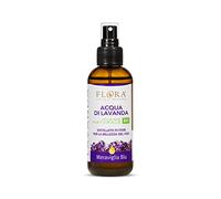 FLORA Meraviglia Blu Acqua aromatica di Lavanda 100 ml BIO COSMOS Distillato di fiori per la bellezza del viso dall'effetto rinfrescante lenitivo emolliente purificante
