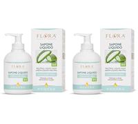 FLORA Neutro Sapone Liquido 250 ml BIO-BDIH - con succo di Aloe vera, per aiutare persone con allergie o pelli sensibili, formulato per miscelarlo con oli essenziali puri 100% (Confezione da 2)