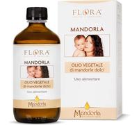 FLORA Olio di Mandorle Dolci Puro 250 ml Alimentare - Per Cura Corpo, Viso, Capelli e Massaggio.