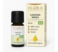 FLORA Olio Essenziale Lavanda Ibrida 20 ml - 100% Puro BIO-CODEX - Distillazione a Vapore - Profumo Rilassante - Diffusore, Profumatore Ambienti - Integratore alimentare