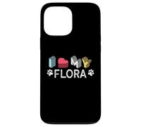 Flora Personalizzato Cane Nome Flora Pet Lover Custodia per iPhone 13 Pro Max