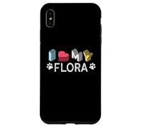Flora Personalizzato Cane Nome Flora Pet Lover Custodia per iPhone XS Max