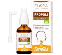 FLORA Propoli Alcolico BIO-CODEX, Integratore Spray Orale 30 ml | Con oli essenziali puri 100% e ingredienti da agricoltura biologica e biodinamica; flacone spray con cannula