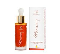 FLORA Rosa Mosqueta Olio viso e corpo Antitempo BIO-COSMOS 30 ml Olio elasticizzante con olio puro di rosa mosqueta naturale totale di linaloe