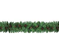 FLORA SRL Boa Festone Ghirlanda Natalizia Verde con pigne 2,7 mt, Unica