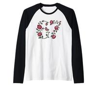 Floral 67 Rose San Valentino Funny Love 67 Maglia con Maniche Raglan