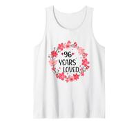 Floral 96 Years Loved Women 96 Years Old Cool 96th Birthday Canotta