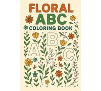 Floral alphabet coloring