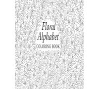 Floral Alphabet Coloring Book