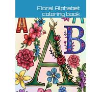 Floral Alphabet coloring book