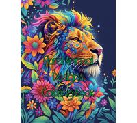 Floral Animal Designs Coloring Book: “Stress Relieving Coloring Pages Featuring Animals with Floral Details, Botanical Art Patterns, and Calming Designs for Adults to Relax and Unwind”