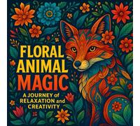 Floral Animal Magic: Relaxing, Therapeutic and Stress Relief Coloring Book: with Beautiful Flower-Adorned Animal Illustrations