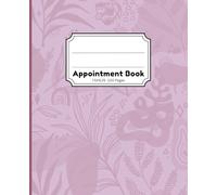 Floral Appointment Book-Lilac Pastel leaf notebook for men and women: Beautiful journal for home and business