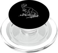 Floral Art T-Rex Dinosauro Giurassico Tyrannosaurus Rex PopSockets PopGrip per MagSafe