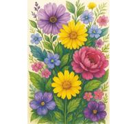 Floral Bloom Notebook: A Vibrant Botanical Journal for Everyday Notes