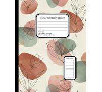 Floral Boho Wide Ruled Notebook: 8.5x11 Pastel Blush Sage Lined Journal 200 Pages - Aesthetic Wide Line Paper for Notes & Journaling: Soft Watercolor ... | Perfect for School, Journaling & Planning