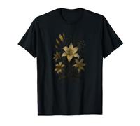 Floral Botanical Cottagecore Vintage Boho Lily Aestetic Maglietta