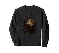 Floral Botanical Cottagecore Vintage Boho Roses Aestetic Felpa