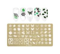 Floral Butterfly Bowknot Nails Art Timbro Accessori In Acciaio Inossidabile Accessori Per Design Manicure Professionali Piatti Nail Art Uso Domestico