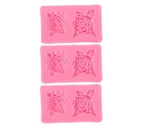 Floral Cake Forms 3Pcs | Food Grade Silicone Blossom Shape for Cupcake/Chocolate/Sugarcraft | Reusable DIY Baking Decorations