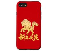 Floral Chinese New Year 2026 Year of the Fire Horse Lunar Custodia per iPhone SE (2020) / 7/8