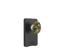 Floral Christmas Pattern For Grandma Red Holly Berries PopSockets PopWallet per MagSafe