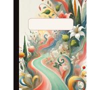 Floral Composition Notebook Journal | 200 Page College-Ruled Notebook with Date Line & Writing Prompts | 7.5" x 9.25: Inspired by International Women's Day
