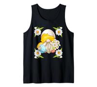 Floral Daisy Flower Design for Women Cute Easter Day GNOME Canotta