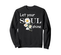 Floral Daisy Flower, Inspirational, Let Your Soul Shine Felpa