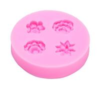 Floral Design Silicone Fondant Former | Food Grade Reusable Baking Tools for Cake/Chocolate/Craft | Heat Tolerant - 40°C to 210°C | 1PC Fondant Pattern