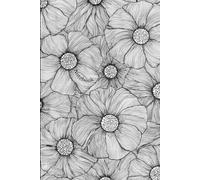 Floral Desire Note / Sketchbook: Hand Drawn Monochrome Art
