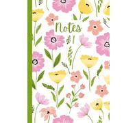 Floral Dot Grid Notebook - Minimalist ‘NOTES’ Journal with Flowers Design for Bullet Journaling & Ideas | 120 Pages