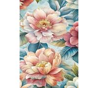 Floral Dreams Journal: Elegant Pink & Blue Flower Notebook: Perfect for Journaling, Note taking, or Daily Reflections | 6x9, 150 Pages
