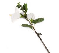 Floral Elegance (Pianta Pianta Artificiale di Ibisco Arancione Stelo Singolo) 92 cm