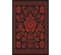 Floral Embroidery Notebook: Traditional Folk Flower Pattern Journal for Writing Notes and Journaling