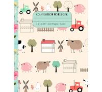 Floral Farm Composition Notebook: 7.5 x 9.25” | 110 Pages | Ruled Paper | Great for School Note-Taking or Personal Journal / Diary