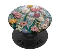 Floral Flower Pattern Botanical Nature Garden Bloom Cute PopSockets PopGrip Adesivo