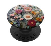 Floral Flower Pattern Botanical Nature Garden Bloom Cute PopSockets PopGrip Adesivo