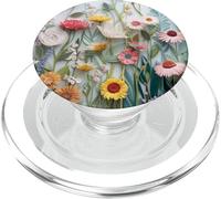 Floral Flower Pattern Botanical Nature Garden Bloom Cute PopSockets PopGrip per MagSafe
