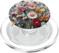 Floral Flower Pattern Botanical Nature Garden Bloom Cute PopSockets PopGrip per MagSafe