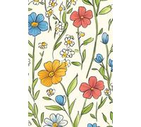 Floral Fusion: A Notebook of Vibrant Blossoms: 110 Pages of Stunning Flower Designs for Notes, Ideas & Creativity