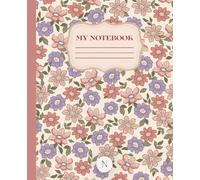 Floral Garden Dot Grid Composition Notebook: Dot Grid Notebook for Journaling, Planning & Organized Note Taking | Vintage Floral Cover | 100 Pages | 7.5 x 9.25