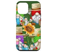 Floral Gardening Gnome Graphic For Sunflower Mom And Dad Custodia per iPhone 12 mini
