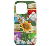 Floral Gardening Gnome Graphic For Sunflower Mom And Dad Custodia per iPhone 13 Pro