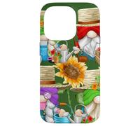 Floral Gardening Gnome Graphic For Sunflower Mom And Dad Custodia per iPhone 14 Pro