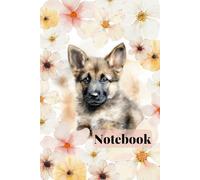 Floral German Shepherd Notebook: Blank Lined Journal, Great for writing Notes , Gift for Dog Lovers