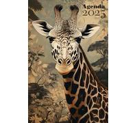 FLORAL GIRAFFE AGENDA | Daily Planner AGENDA | Cute Aesthetic Agenda | daily | 5.5 X 8.5 in